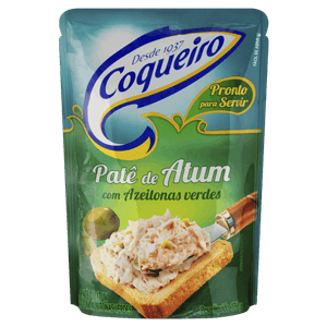 Patê de Atum com Azeitonas Verdes Coqueiro Sachê 170g