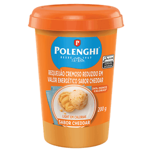 Requeijão Cremoso Cheddar Polenghi Copo 200g