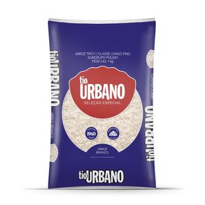 Arroz Branco Tipo 1 Tio Urbano Seleção Especial Pacote 1kg