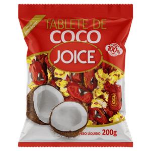 Tablete de Coco Joice Pacote 200g