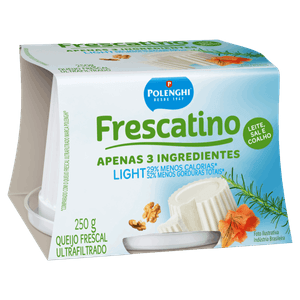 Queijo Frescal Ultrafiltrado Light Polenghi Frescatino Pote 250g