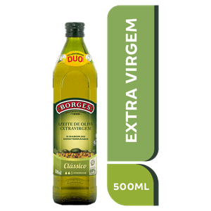 Azeite de Oliva Extra Virgem Clássico Espanhol Borges Vidro 500ml