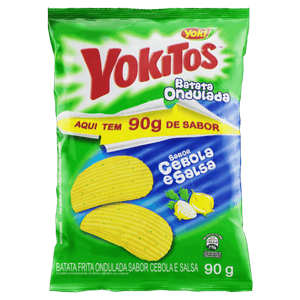 Batata Frita Ondulada Cebola e Salsa Yoki Yokitos Pacote 90g