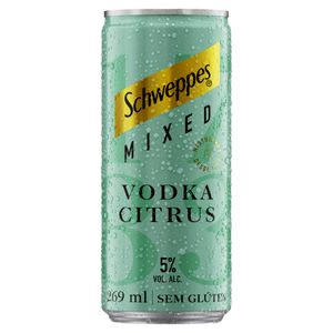 Bebida Mista Alcoólica Gaseificada Vodka Citrus Schweppes Mixed Lata 269ml