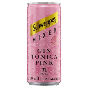 Gin Tônica Pink Amora Schweppes Mixed Lata 269ml