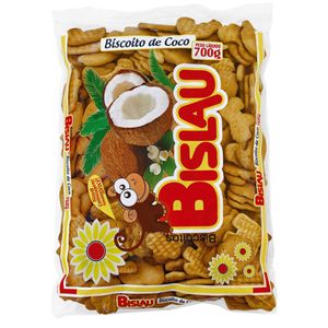 Biscoito Bislau Rosca Sabor Coco Pacote 700g