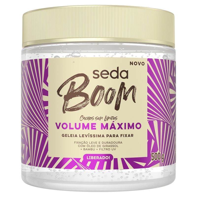 Geleia-Seda-Boom-Volume-Maximo-Pote-500g