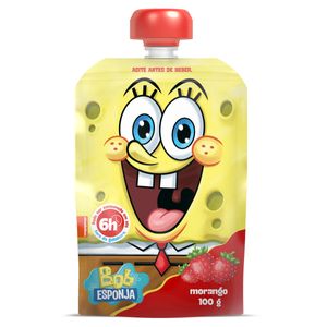 Iogurte Parcialmente Desnatado Morango Bob Esponja Elegê Squeeze 100g