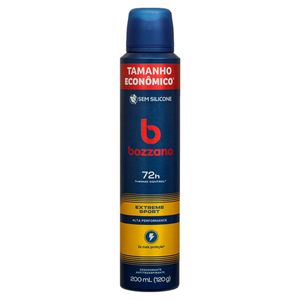 Antitranspirante Aerossol Extreme Sport Bozzano 200ml Spray Tamanho Econômico