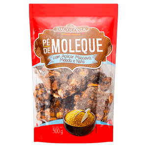 Pé de Moleque com Açúcar Mascavo, Melado e Nata DaColônia Pacote 300g