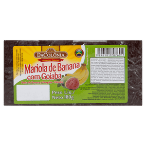 Mariola de Banana com Goiaba DaColônia Pacote 180g