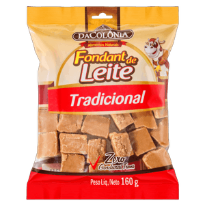 Fondant de Leite Tradicional DaColônia Pacote 160g