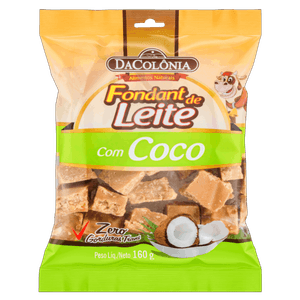 Fondant de Leite com Coco DaColônia Pacote 160g