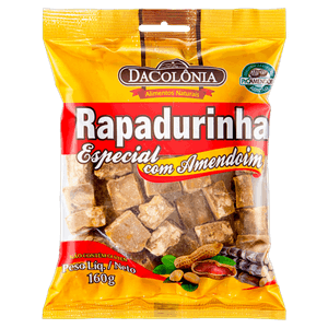 Rapadurinha com Amendoim Especial DaColônia Pacote 160g