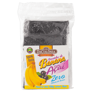 Banana com Açaí DaColônia Pacote 150g 10 Unidades