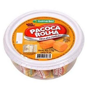 Paçoca Rolha Guimarães Pote 220g 14 Unidades