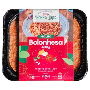 Molho Bolonhesa Congelado Nonna Luiza Bandeja 400g