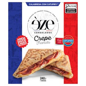 Crepe Congelado Francês Recheio Calabresa com Catupiry Èze Crêperie Caixa 240g