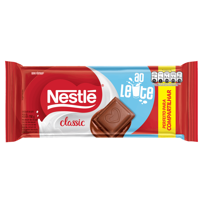 Chocolate-ao-Leite-Classic-Pacote-150g