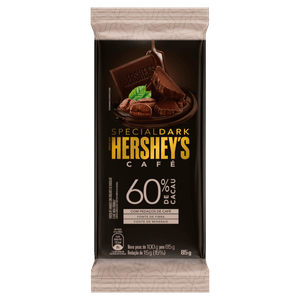 Chocolate Amargo 60% Cacau Café Hershey´s Special Dark Pacote 85g