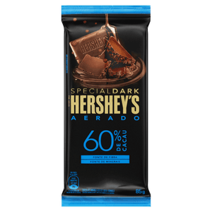 Chocolate Amargo Aerado 60% Cacau Hershey´s Special Dark Pacote 85g