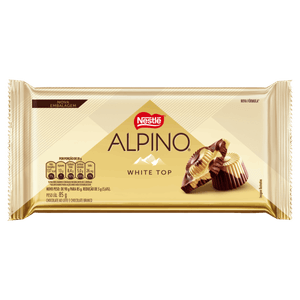 Chocolate ao Leite e Branco White Top Alpino Pacote 85g