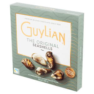 Chocolate Belga Recheio Pralinê de Avelã Guylian The Original Caixa 250g 22 Unidades