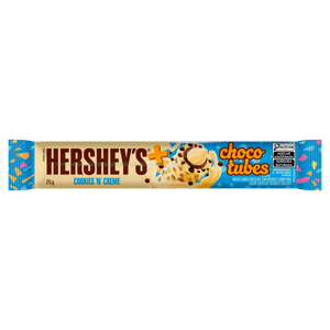 Rolinhos de Wafer Cookies ´n´ Creme Hershey´s Mais Chocotubes Pacote 25g