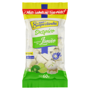 Suspiro com Raspas de Limão Suspirolândia Pacote 60g