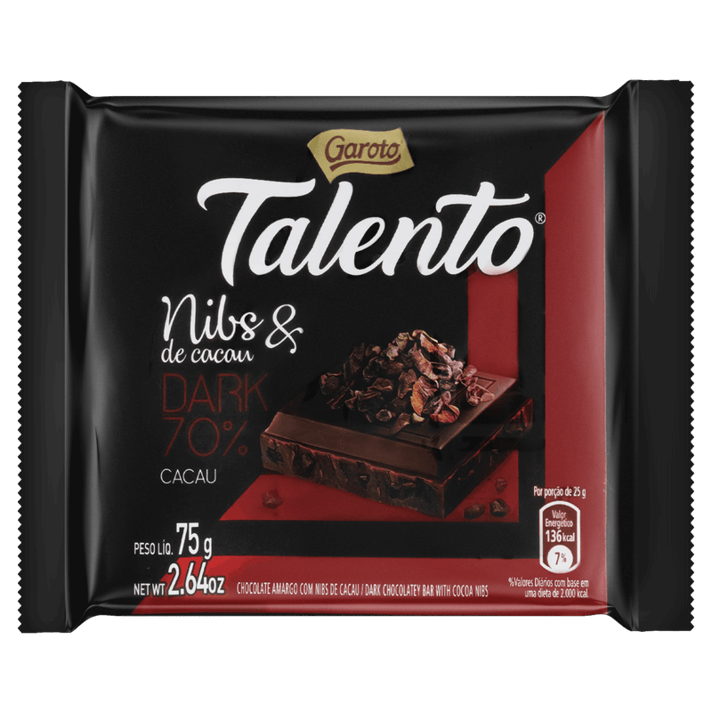 Chocolate-Dark-70--Cacau-com-Nibs-Garoto-Talento-Pacote-75g