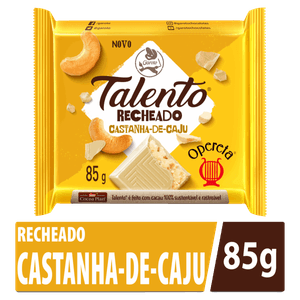 Chocolate Branco Opereta Recheio Castanha-de-Caju Garoto Talento Pacote 85g