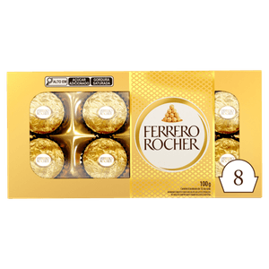 Bombom Ferrero Rocher Caixa 100g 8 Unidades