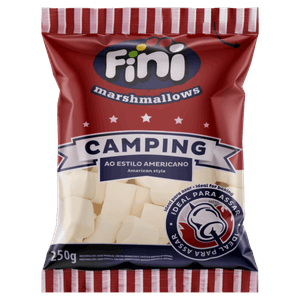 Marshmallow Baunilha Camping Fini Pacote 250g