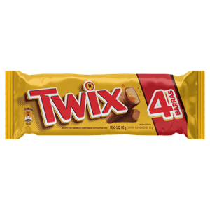 Bombom Twix Pacote 80g 4 Unidades