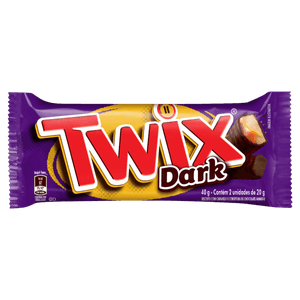 Bombom Dark Twix Pacote 40g 2 Unidades