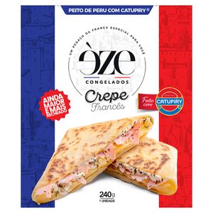 Crepe Congelado Francês Recheio Peito de Peru com Catupiry Èze Crêperie Caixa 240g