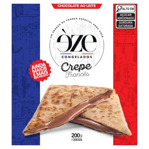 Crepe Congelado Francês Recheio Chocolate ao Leite Èze Crêperie Caixa 200g