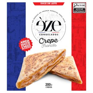 Crepe Congelado Francês Recheio Doce de Leite Èze Crêperie Caixa 200g