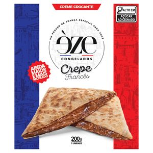 Crepe Congelado Francês Recheio Creme Crocante Èze Crêperie Caixa 200g