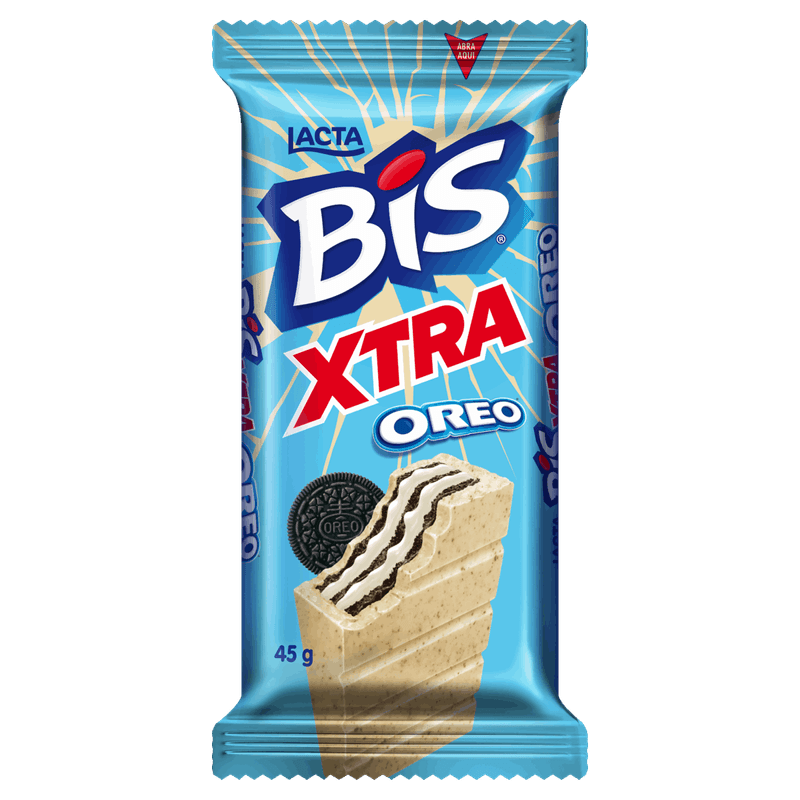 Wafer-Oreo-Cobertura-Chocolate-Branco-e-Biscoito-Lacta-Bis-Xtra-Pacote-45g