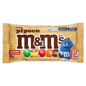 Confeito de Chocolate ao Leite Pipoca M&M's Pacote 35g