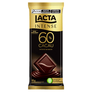 Chocolate 60% Cacau Original Lacta Intense Pacote 85g