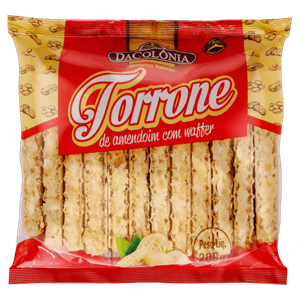 Torrone de Amendoim com Waffer DaColônia Pacote 200g