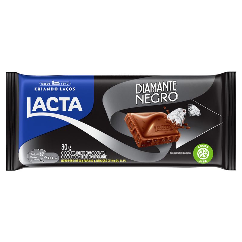 Chocolate-ao-Leite-Lacta-Diamante-Negro-Pacote-80g