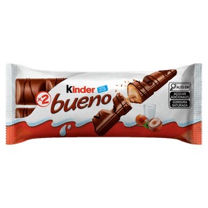 Bombom Wafer Kinder Bueno Pacote 43g 2 Unidades