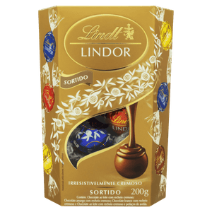 Chocolate Suíço Sortido Recheio Cremoso Lindt Lindor Caixa 200g