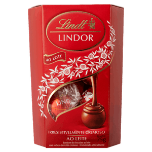 Chocolate ao Leite Lindt Lindor Caixa 75g