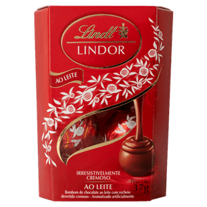 Bombom ao Leite Recheio Cremoso Lindt Lindor Caixa 37g