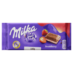 Chocolate com Iogurte de Morango Milka Pacote 100g