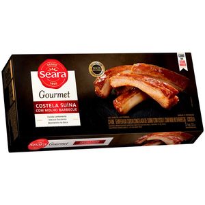 Costela Suína Congelada Temperada Molho Barcbecue Seara Gourmet 1kg